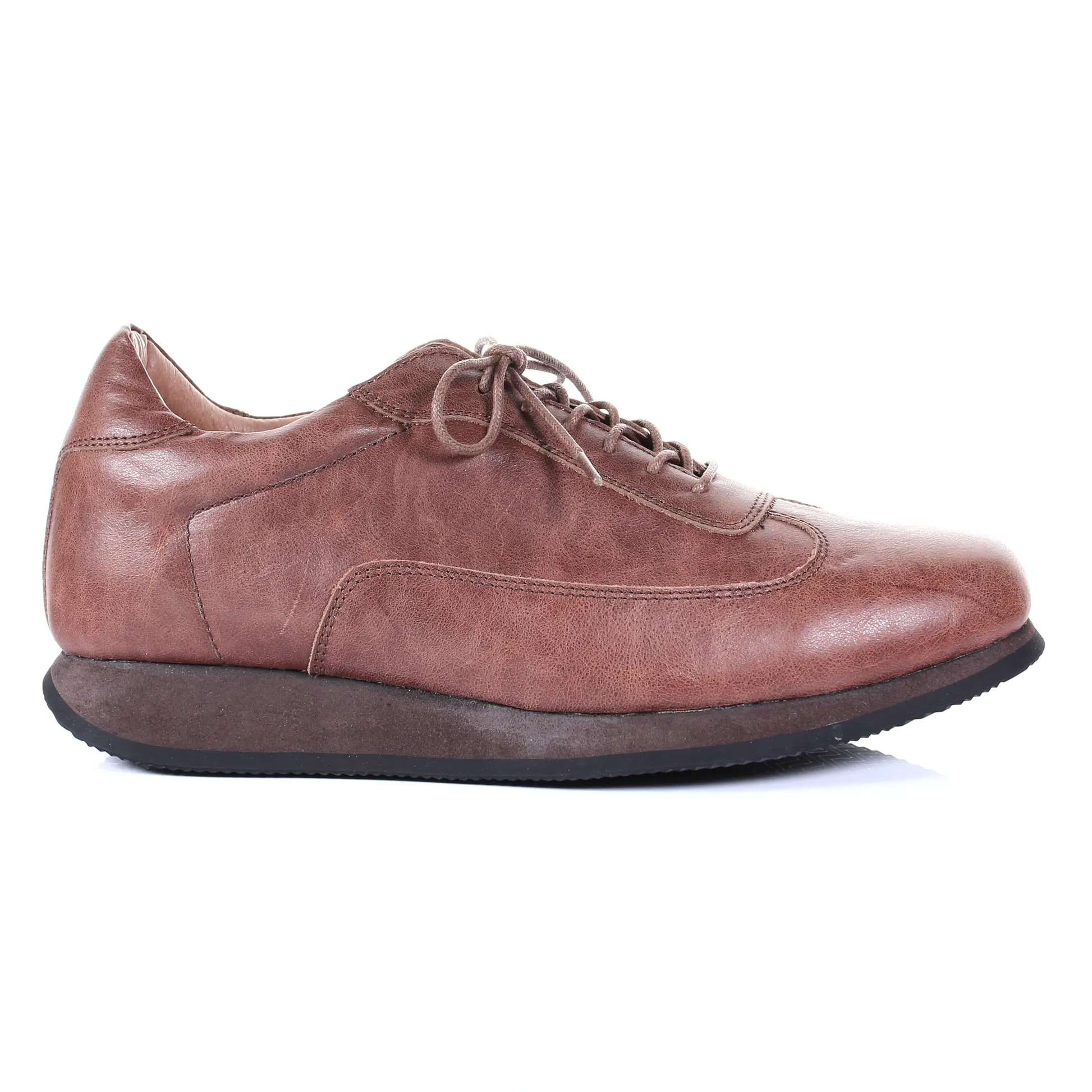 Men's Style Lace Up Leather Casual Shoes (Dark Brown) by PRODUIT PARFAIT