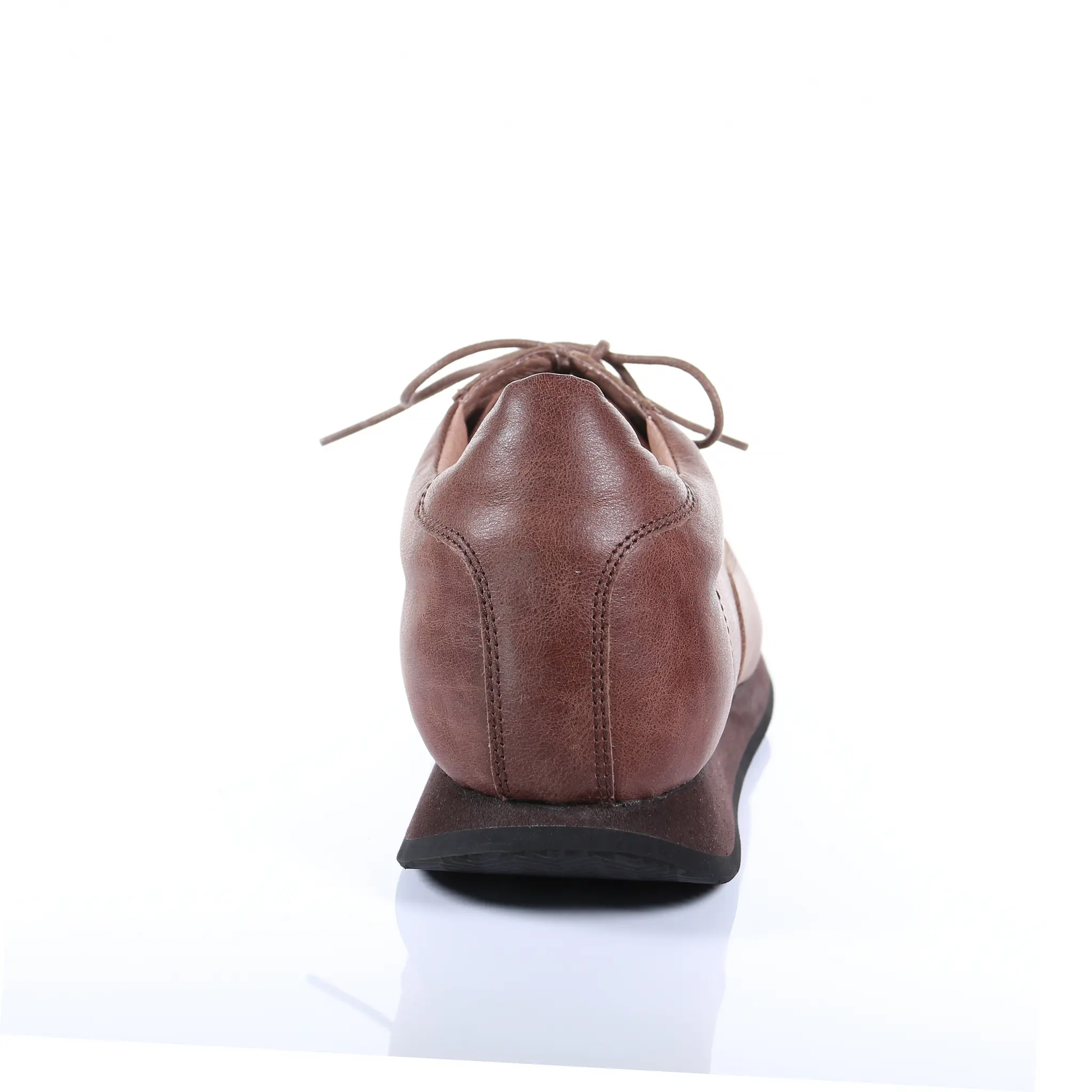 Men's Style Lace Up Leather Casual Shoes (Dark Brown) by PRODUIT PARFAIT