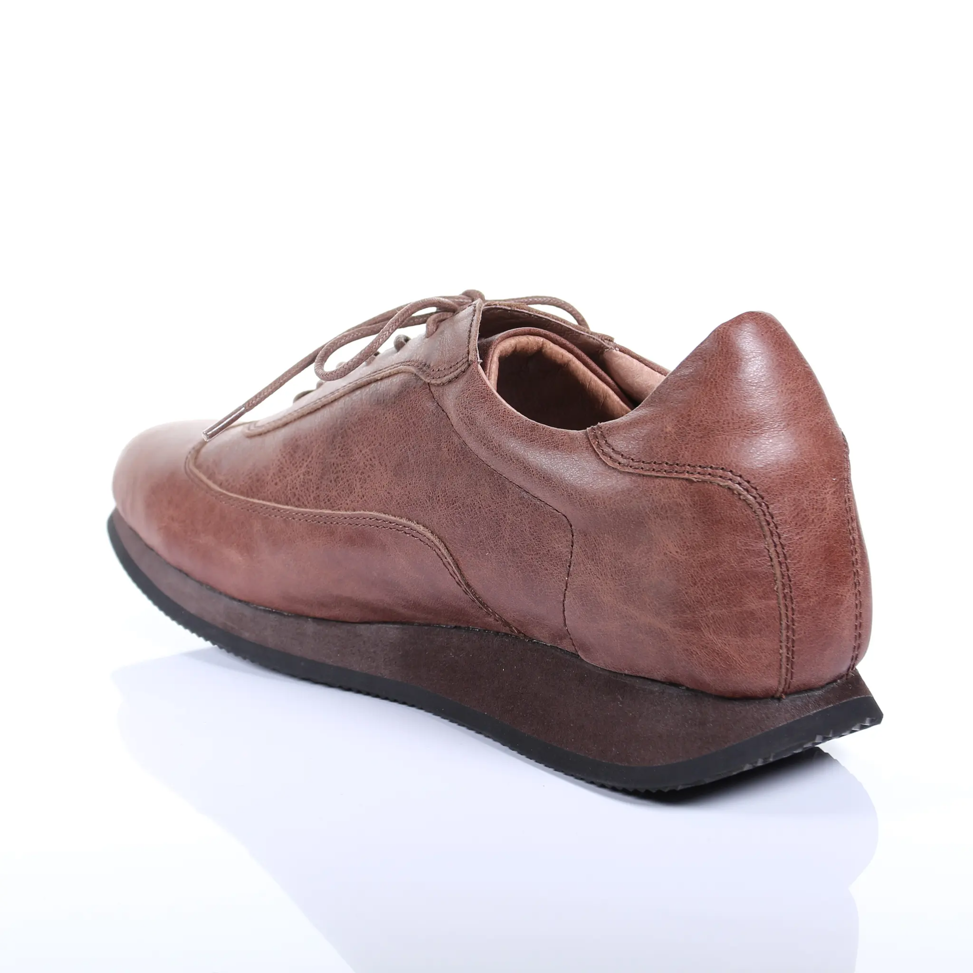 Men's Style Lace Up Leather Casual Shoes (Dark Brown) by PRODUIT PARFAIT