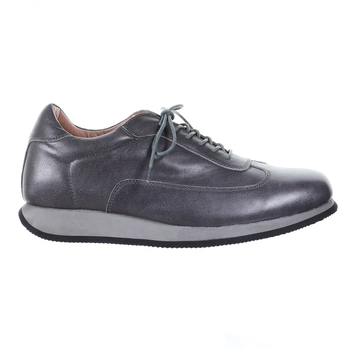 Men's Style Lace Up Leather Casual Shoes (Grey) by PRODUIT PARFAIT