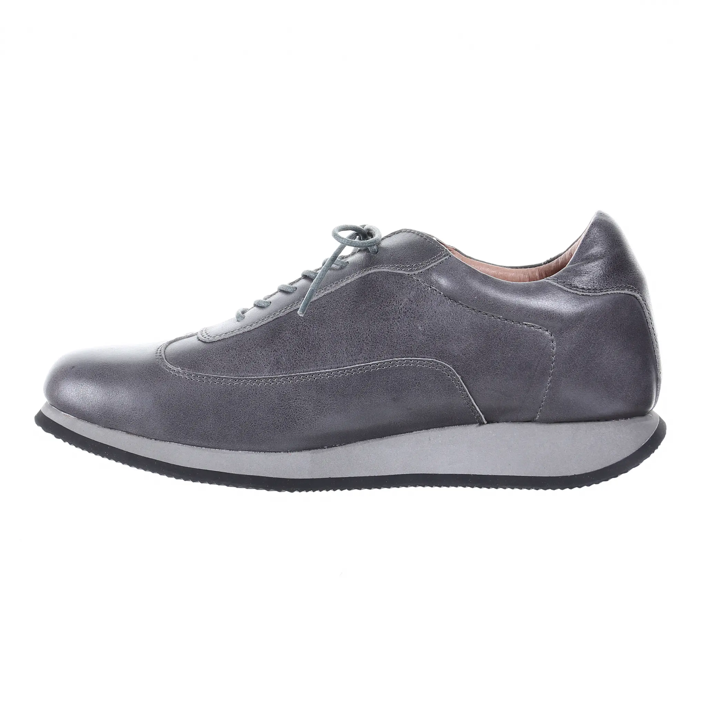 Men's Style Lace Up Leather Casual Shoes (Grey) by PRODUIT PARFAIT