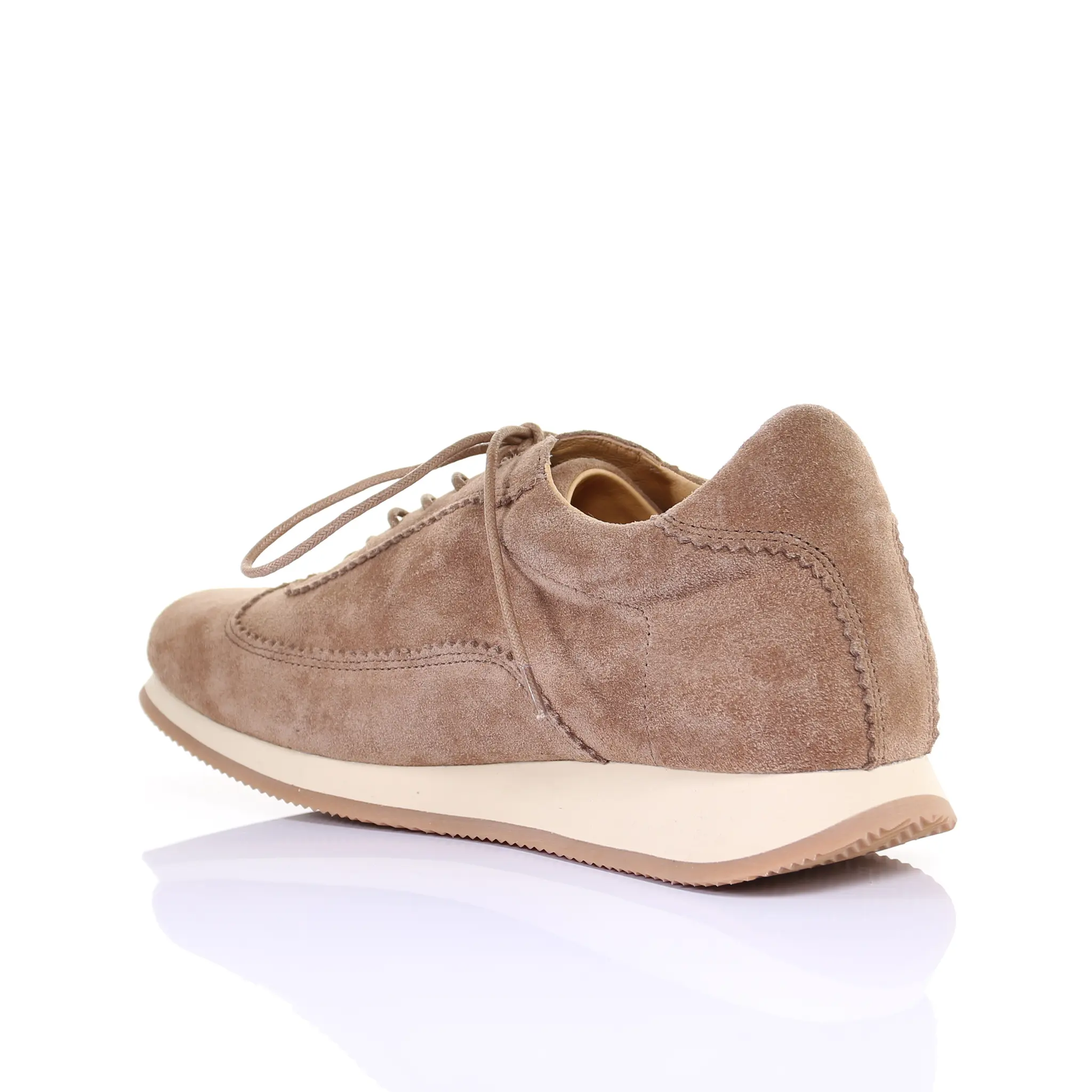 Men's Style Lace Up Suede Leather Casual Shoes (Beige) by PRODUIT PARFAIT