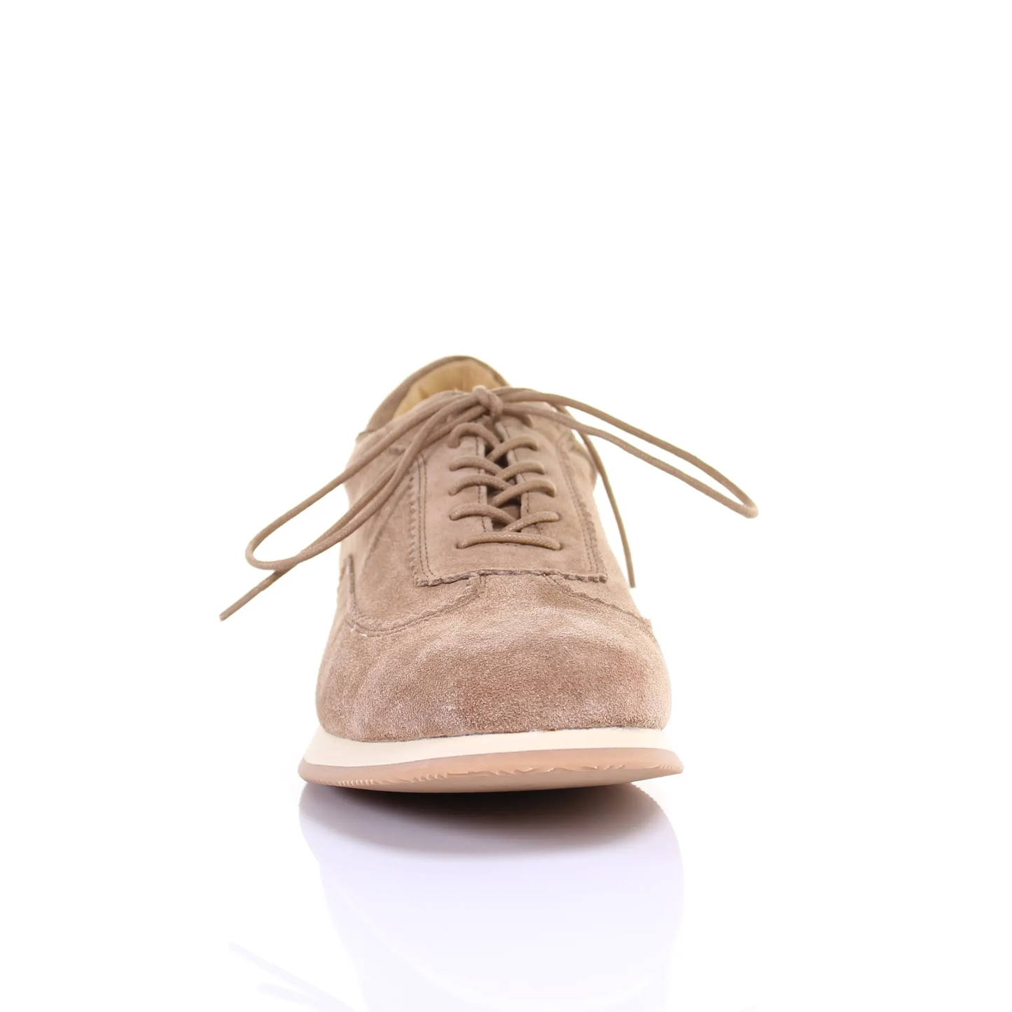 Men's Style Lace Up Suede Leather Casual Shoes (Beige) by PRODUIT PARFAIT