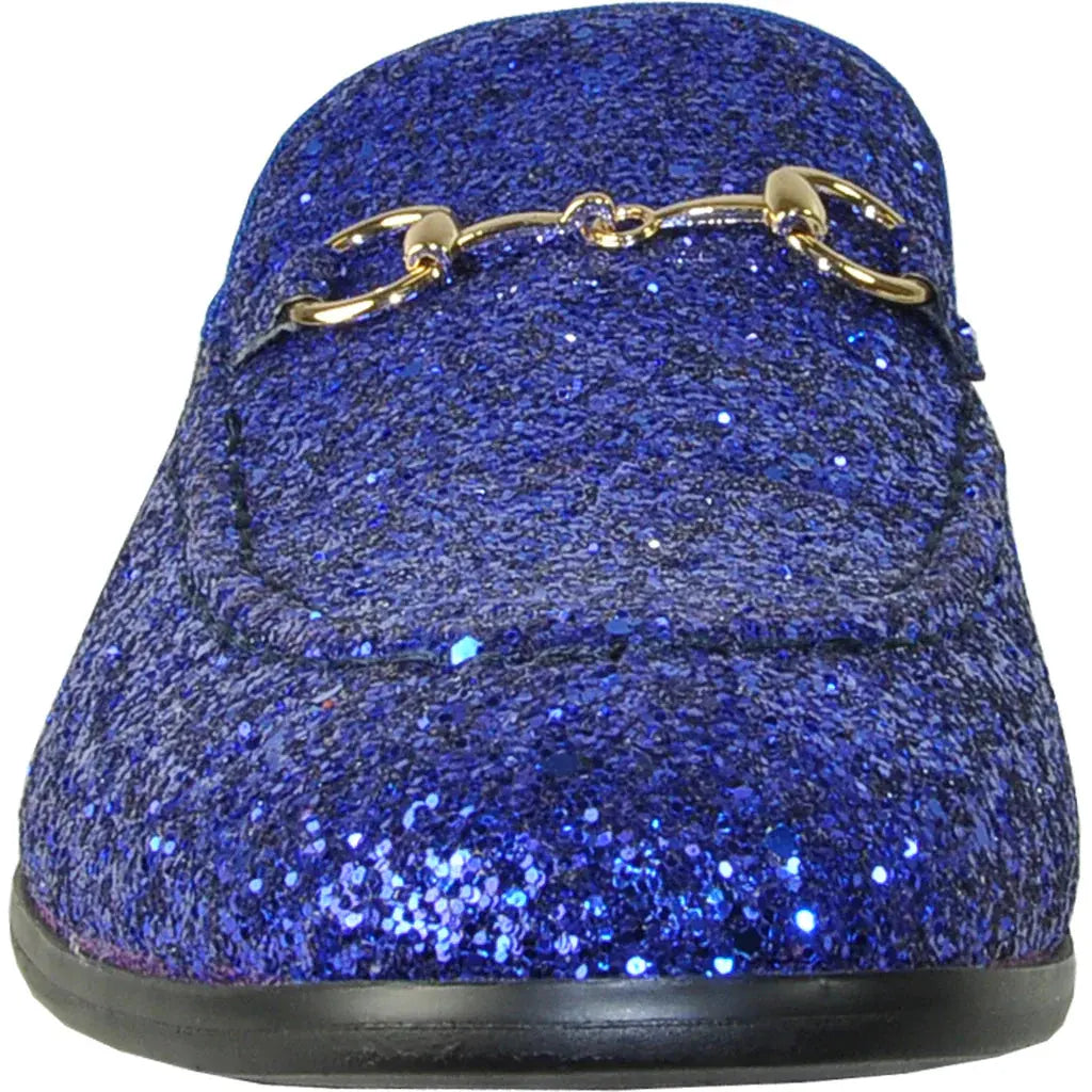 "Bravo" Blue Glitter Tuxedo & Prom Shoes by Tux-USA