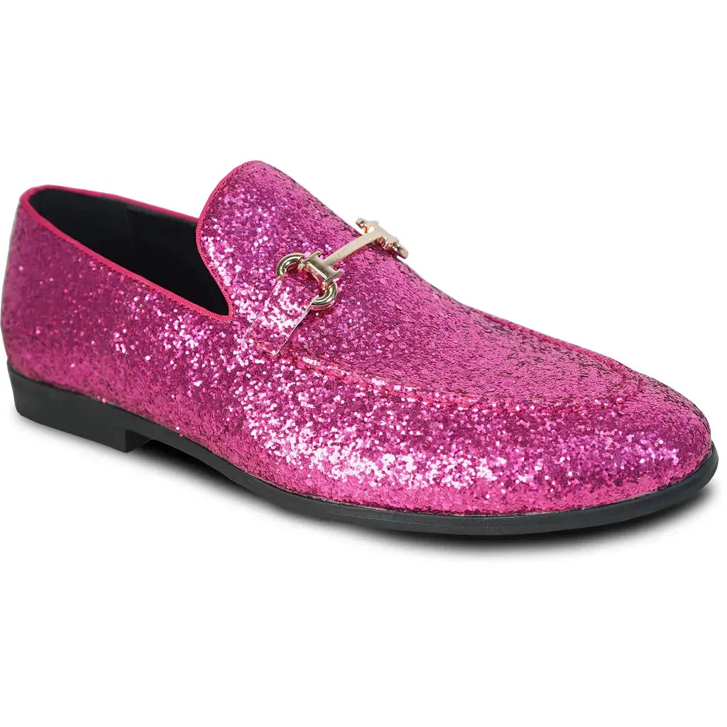 BRAVO Men Dress Shoe PROM-2 Loafer Shoe for Prom & Wedding Pink by Tux-USA