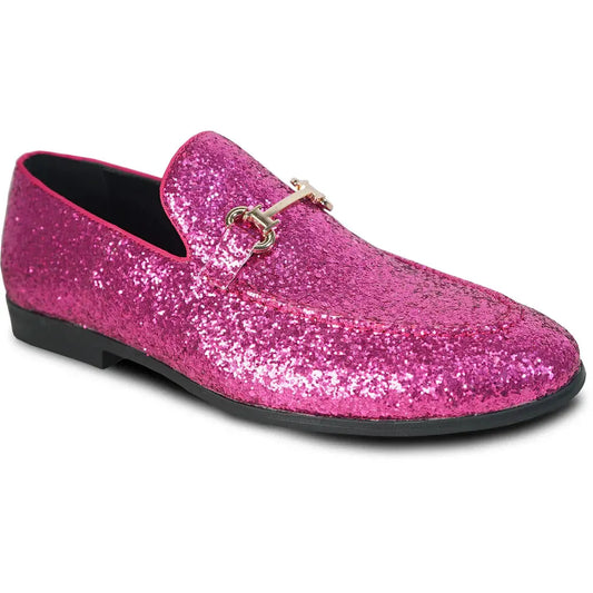 BRAVO Men Dress Shoe PROM-2 Loafer Shoe for Prom & Wedding Pink by Tux-USA