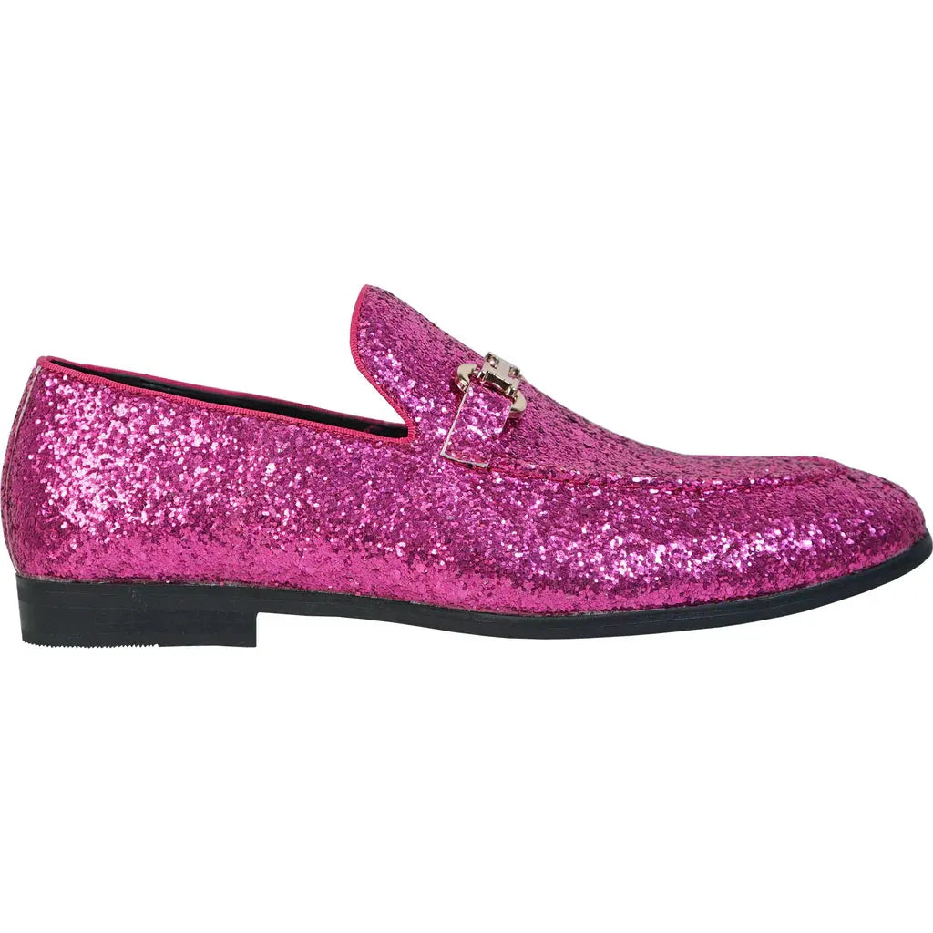 BRAVO Men Dress Shoe PROM-2 Loafer Shoe for Prom & Wedding Pink by Tux-USA