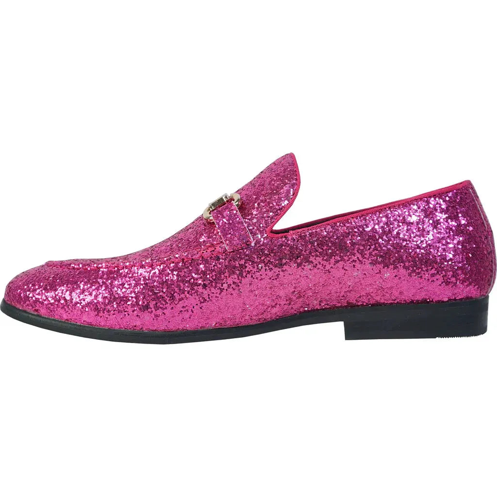 BRAVO Men Dress Shoe PROM-2 Loafer Shoe for Prom & Wedding Pink by Tux-USA