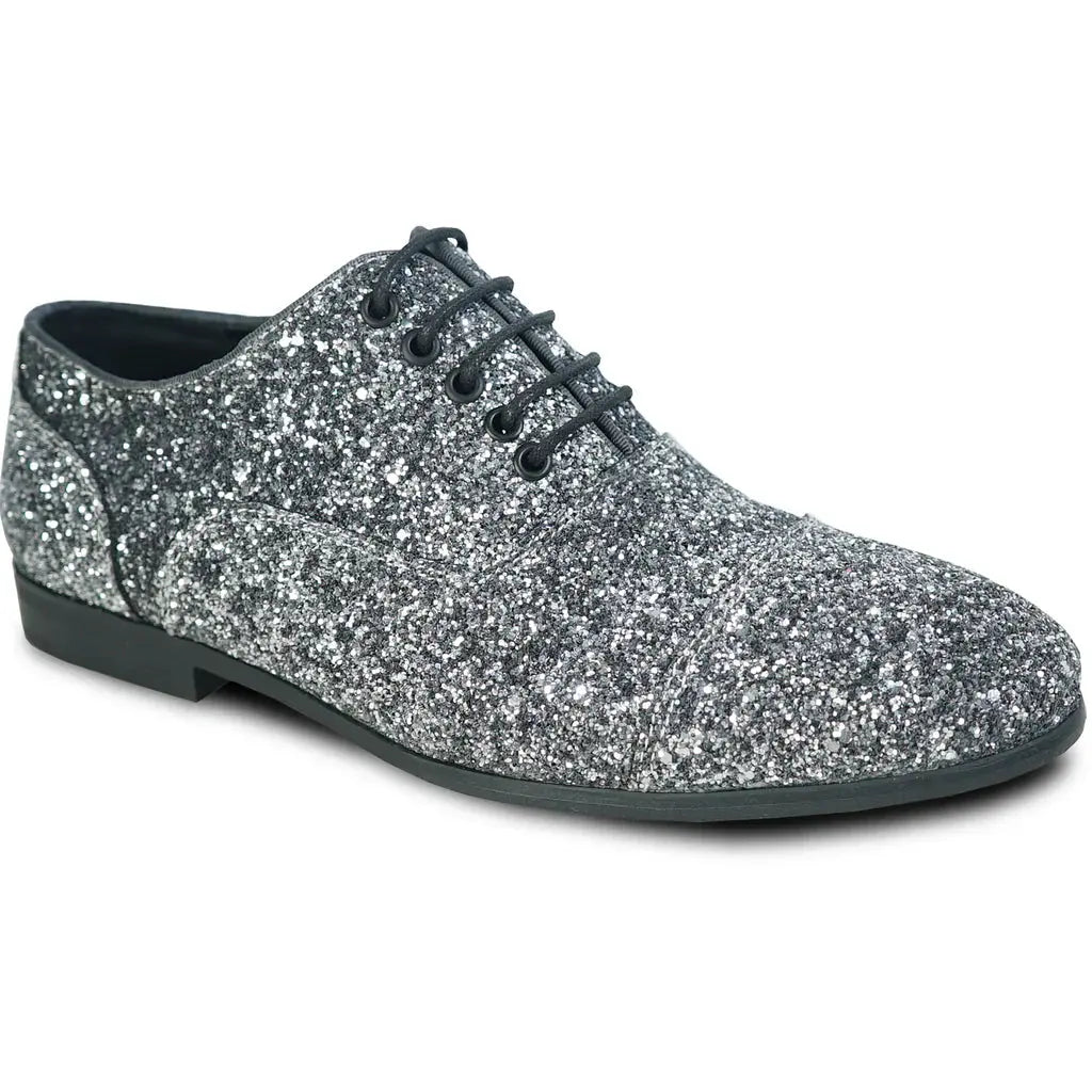 BRAVO Men Dress Shoe PROM-3 Loafer Shoe for Prom & Wedding Pewter by Tux-USA
