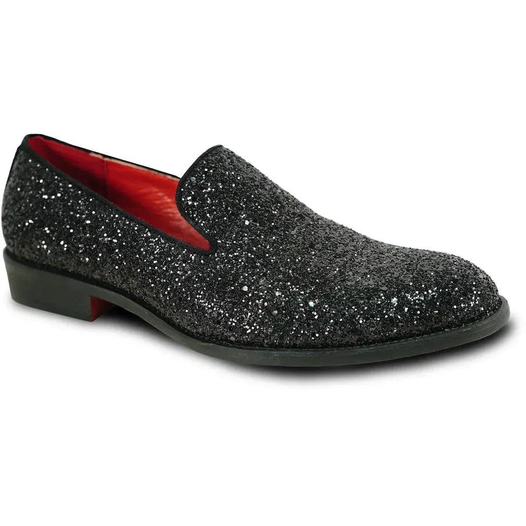 BRAVO Men Dress Shoe PROM-8 Loafer Shoe for Prom & Wedding Black by Tux-USA