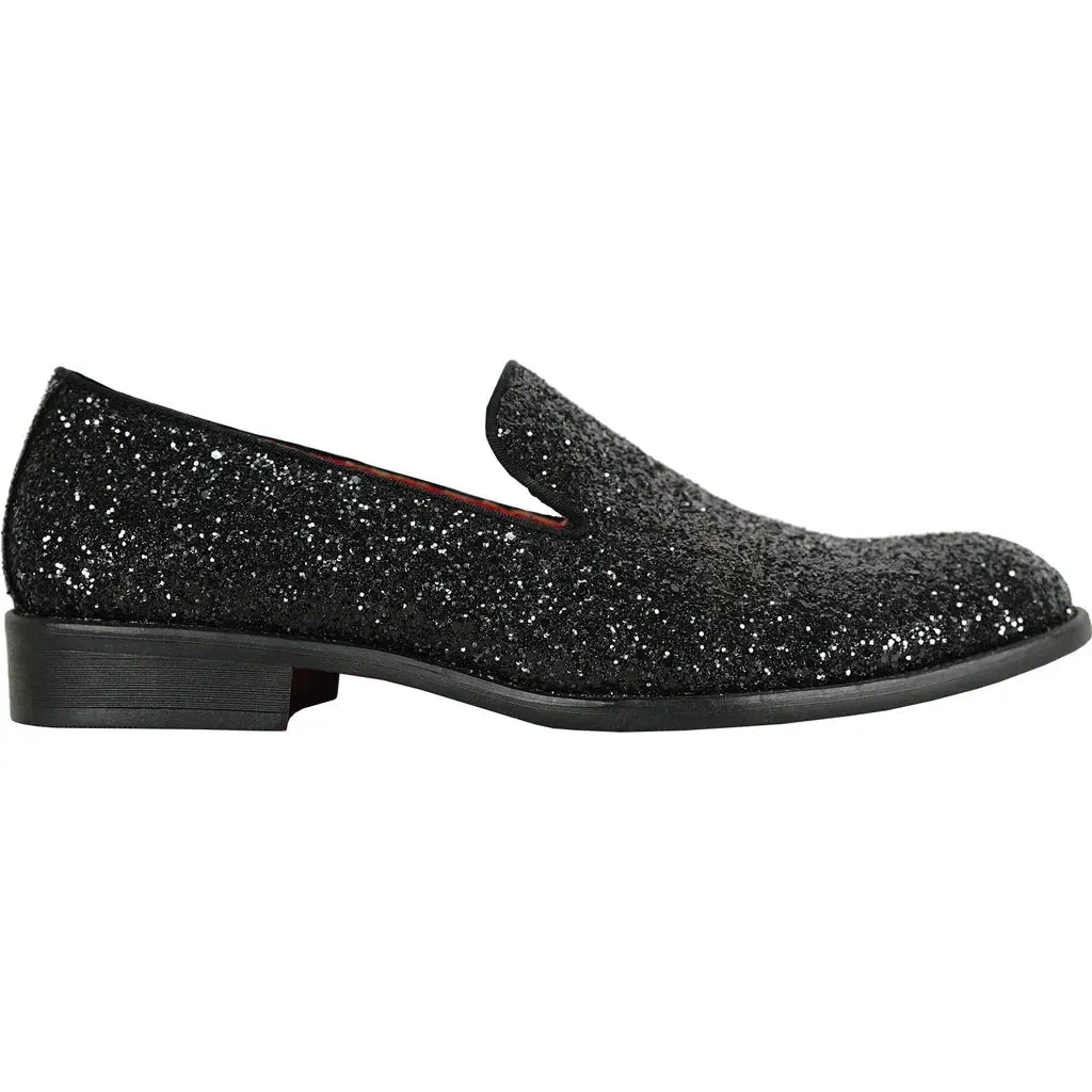 BRAVO Men Dress Shoe PROM-8 Loafer Shoe for Prom & Wedding Black by Tux-USA