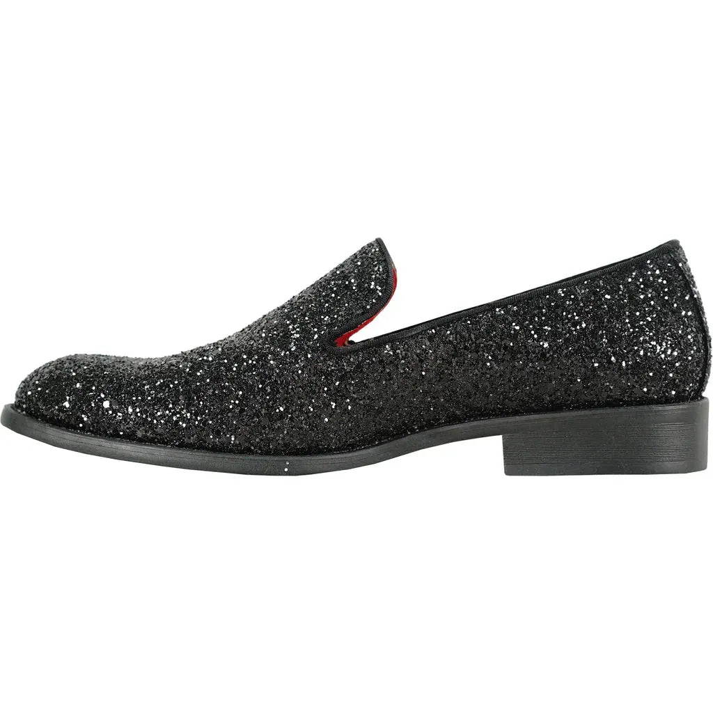 BRAVO Men Dress Shoe PROM-8 Loafer Shoe for Prom & Wedding Black by Tux-USA