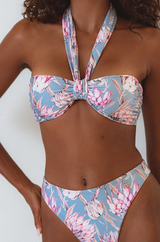 Palmeria Bandeau Bikini Top by Islabayswim