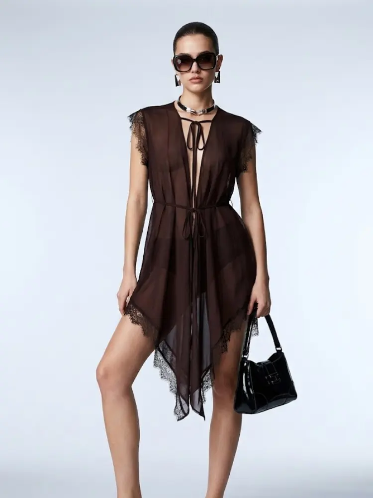 Women's Top Sheer Lace BYMANYC ® New York SOHO SHEER LACE TUNIC - New Collection by BYMANYC ® New York