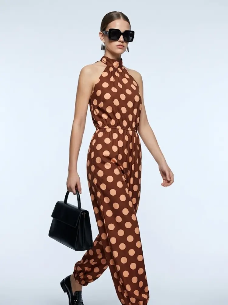 Women's Jumpsuit Halter BYMANYC ® New York SOHO POLKA DOT JUMPSUIT - New Collection by BYMANYC ® New York