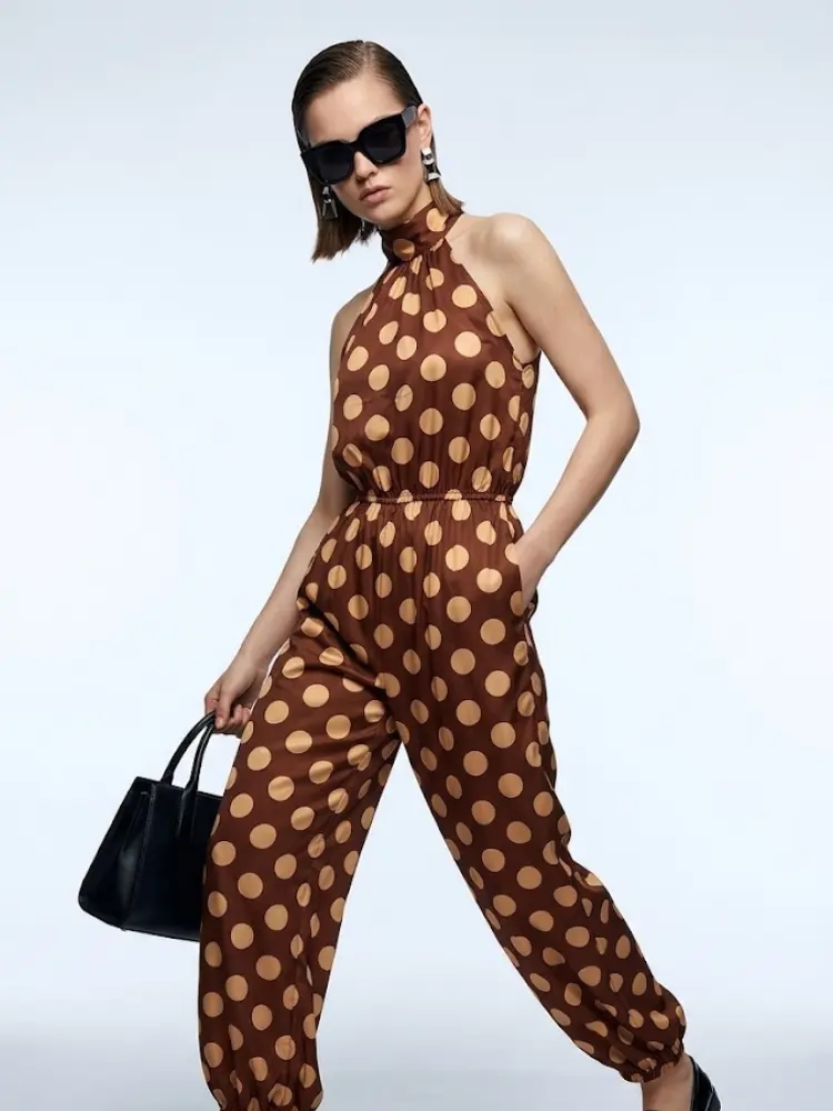 Women's Jumpsuit Halter BYMANYC ® New York SOHO POLKA DOT JUMPSUIT - New Collection by BYMANYC ® New York