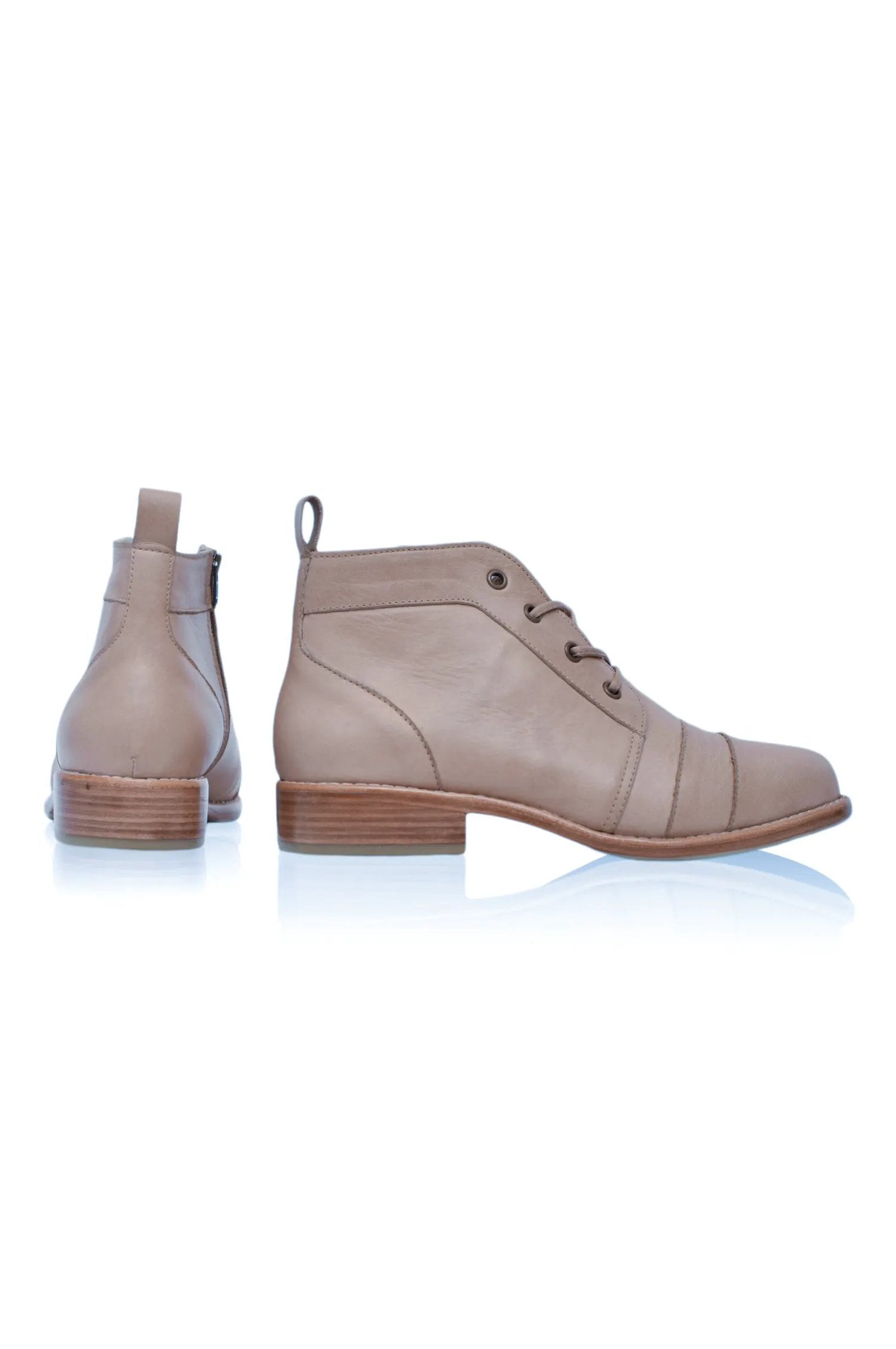 Passage Lace-Up Leather Boots by ELF
