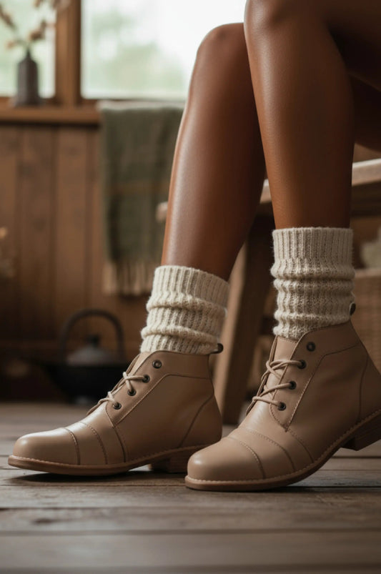 Passage Lace-Up Leather Boots by ELF