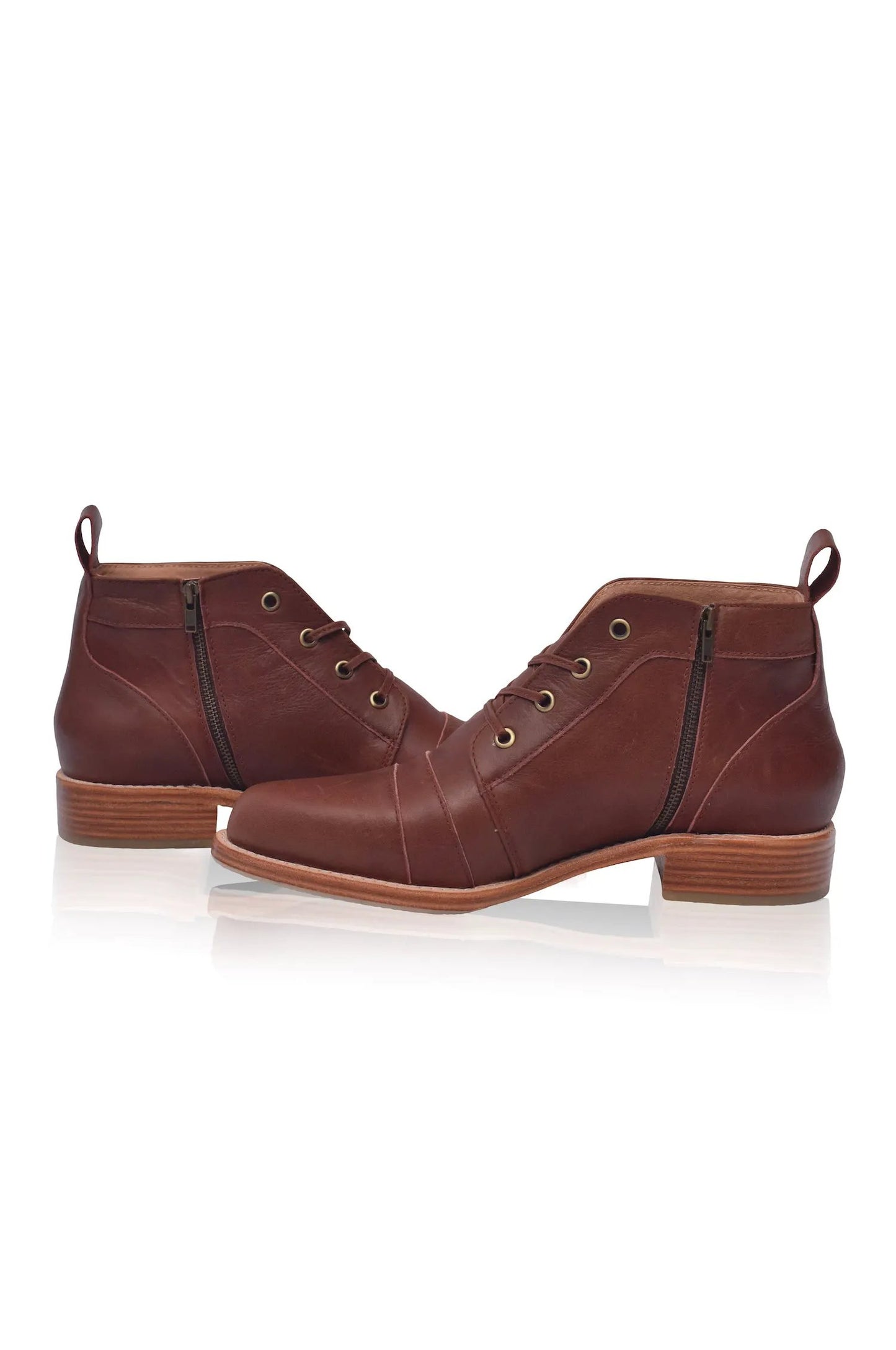Passage Lace-Up Leather Boots by ELF