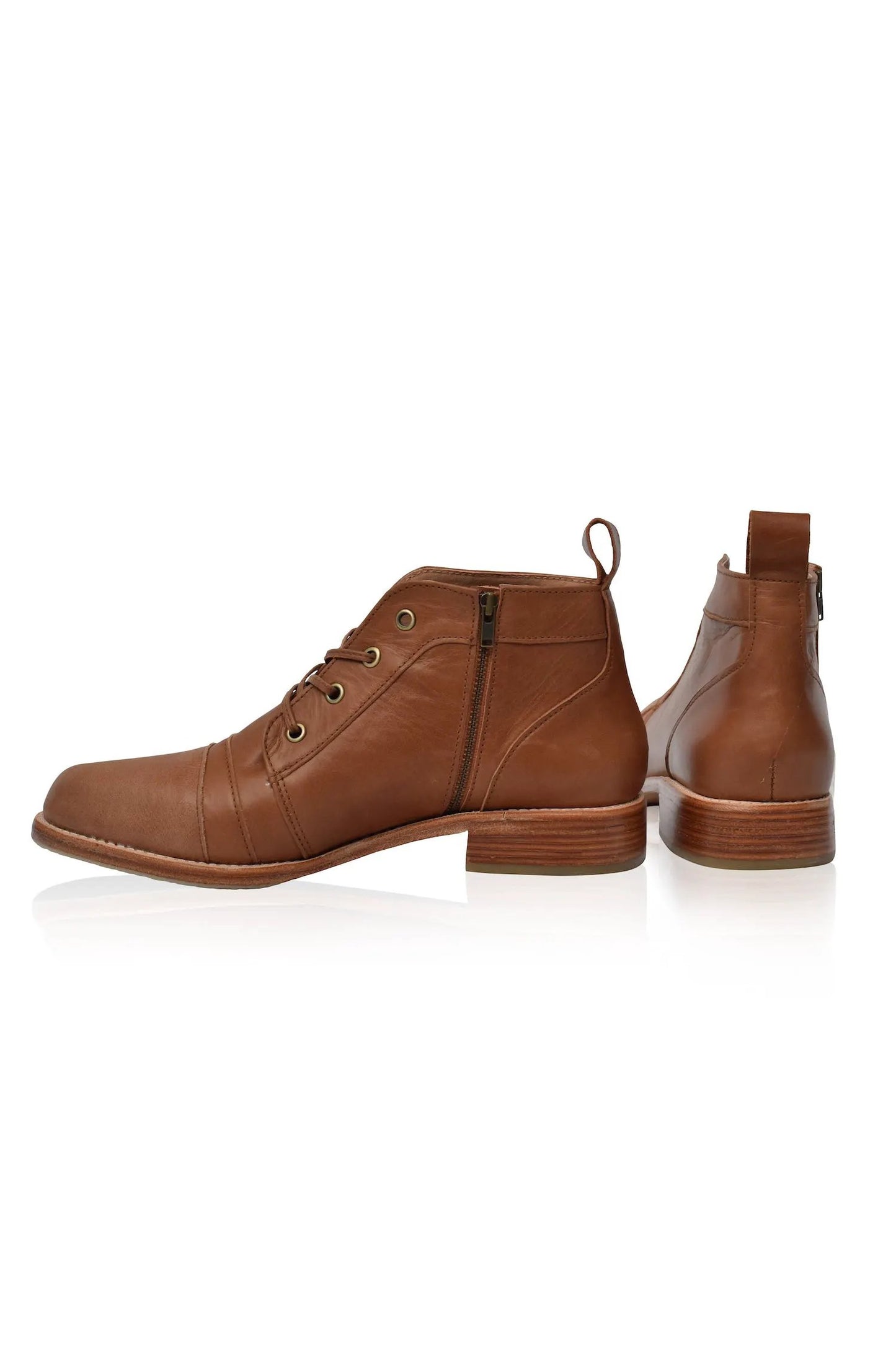 Passage Lace-Up Leather Boots by ELF
