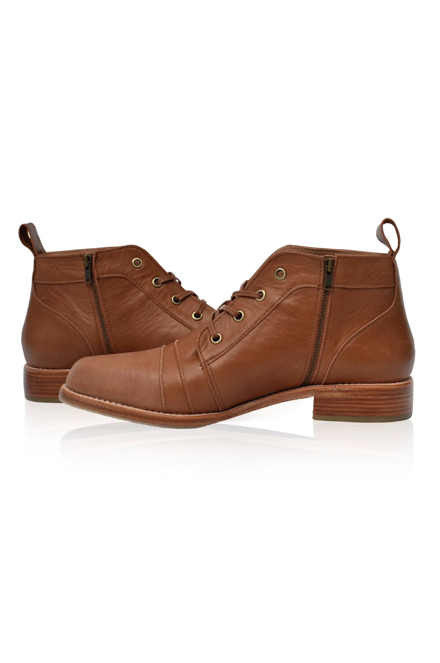 Passage Lace-Up Leather Boots by ELF