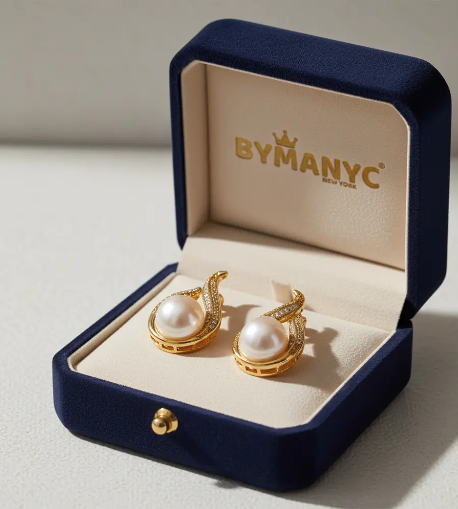 Pearl Drop Earrings Lyrical Drop SOHO | BYMANYC ® New York by BYMANYC ® New York