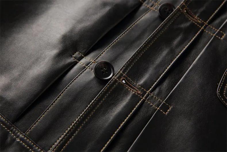 Petyr Genuine Men Sheepskin Leather Coat by Inland Leather Co.