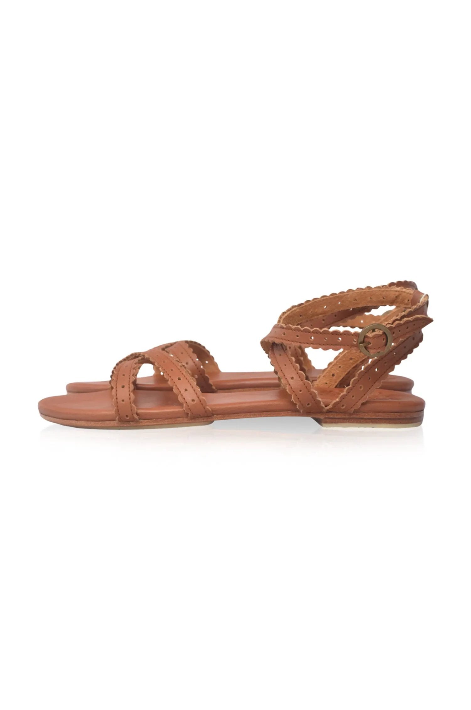 Playa Strappy Leather Sandals by ELF