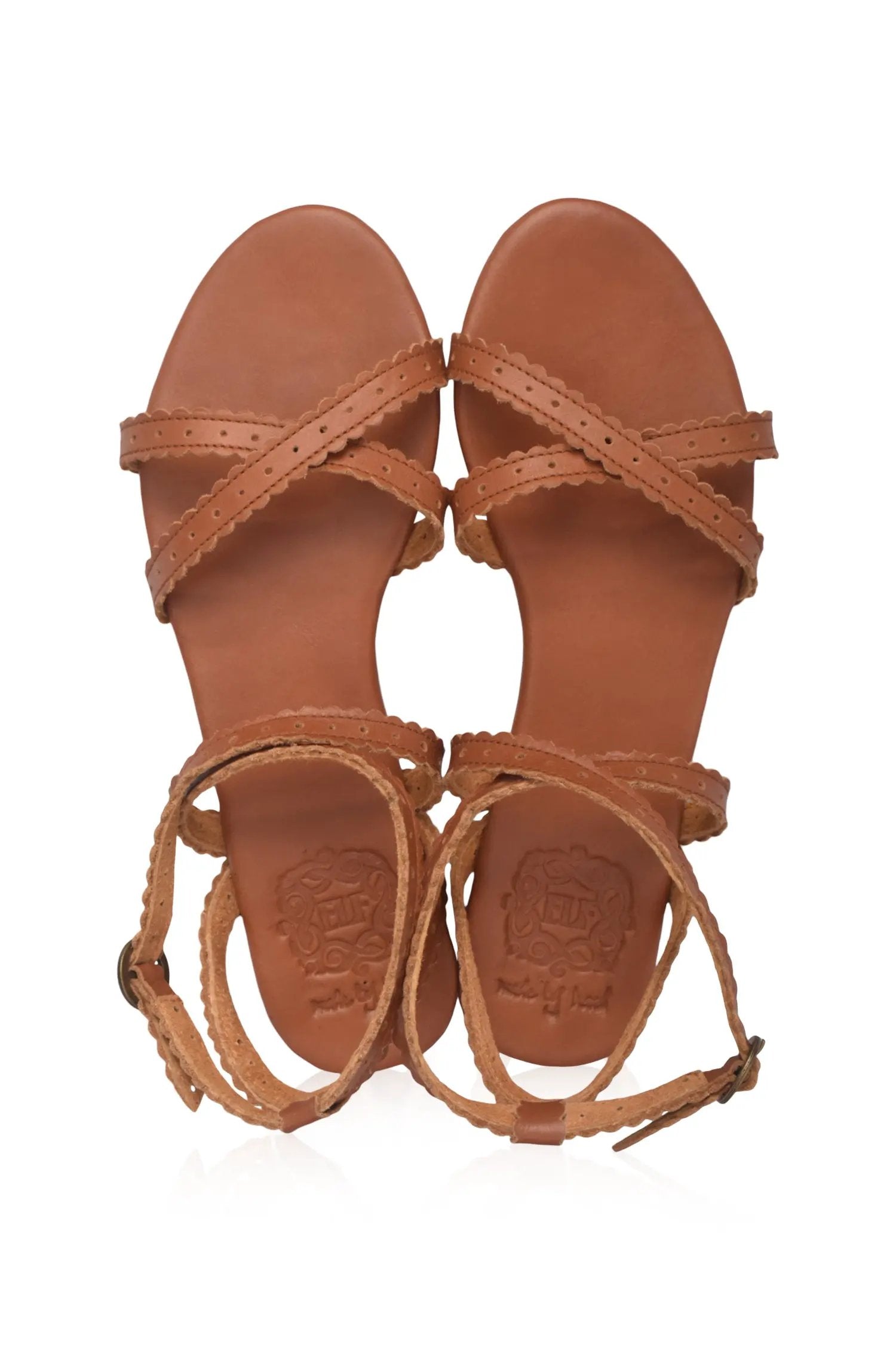 Playa Strappy Leather Sandals by ELF