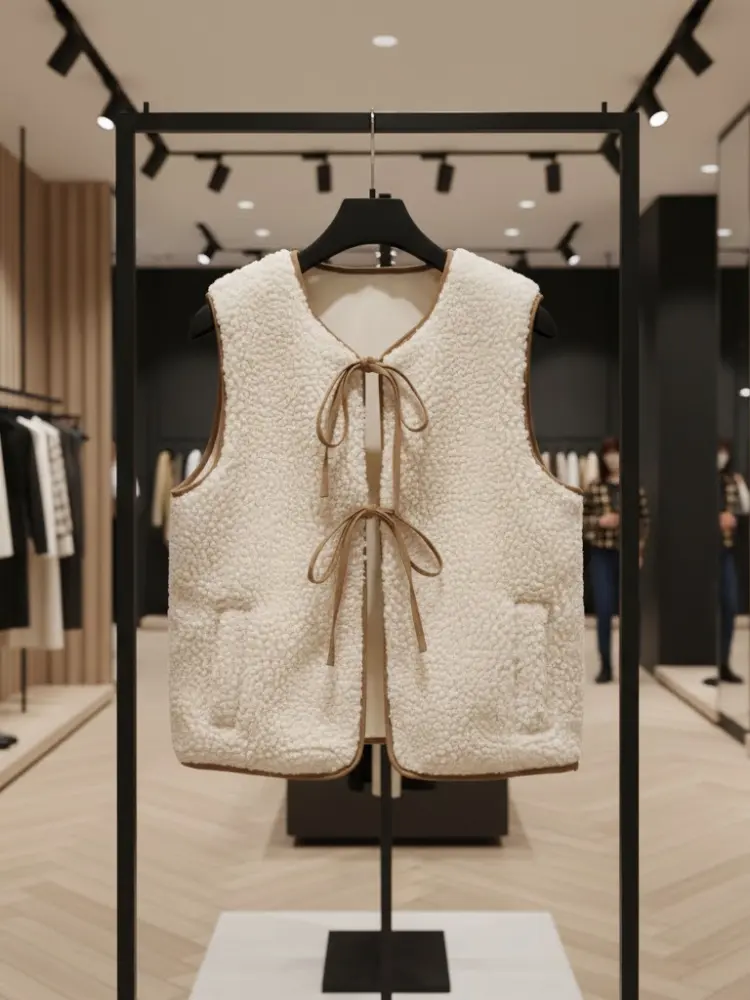 Plush Shearling-Style Eco-Vest • TRIBECA New Collection BYMANYC ® New York by BYMANYC ® New York