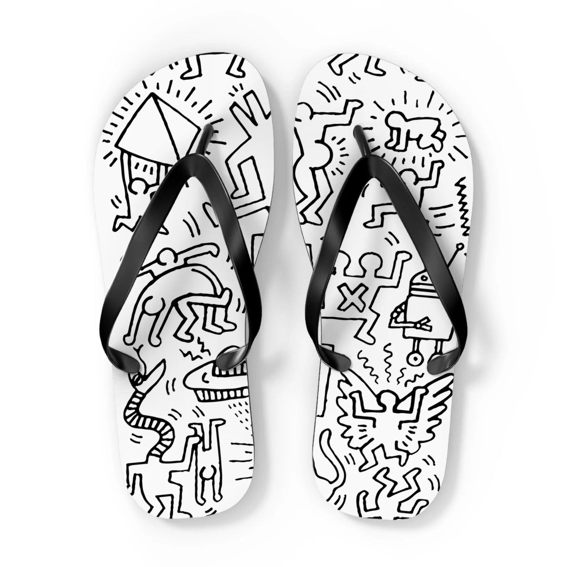 Panel Pattern, Street Art Flip-Flops by Art-O-Rama