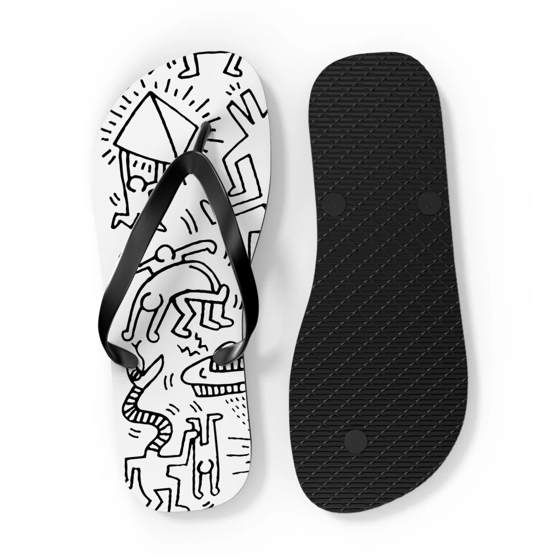 Panel Pattern, Street Art Flip-Flops by Art-O-Rama