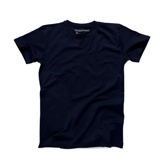 Men's Plain T-shirt, Navy by Coloured Blanks