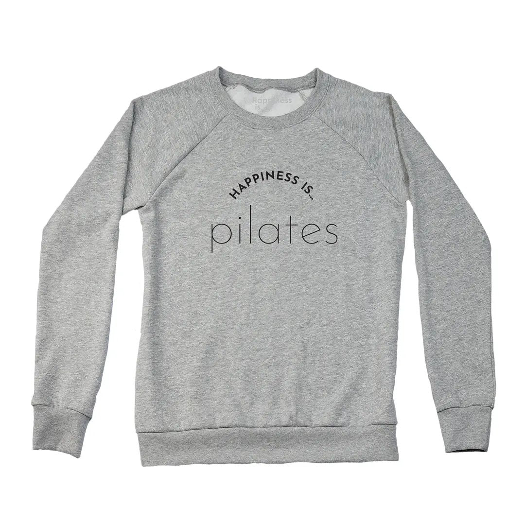 Women's Pilates Crew Sweatshirt, Heather Grey by Yoga Collection