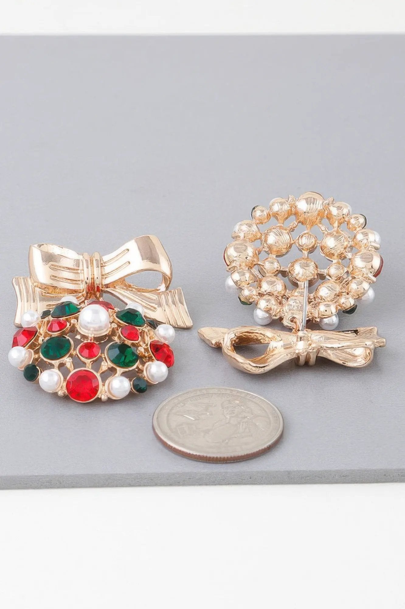 ROCKEFELLER CENTER Bejeweled Ribbon Earrings: BYMANYC ® New York by BYMANYC ® New York