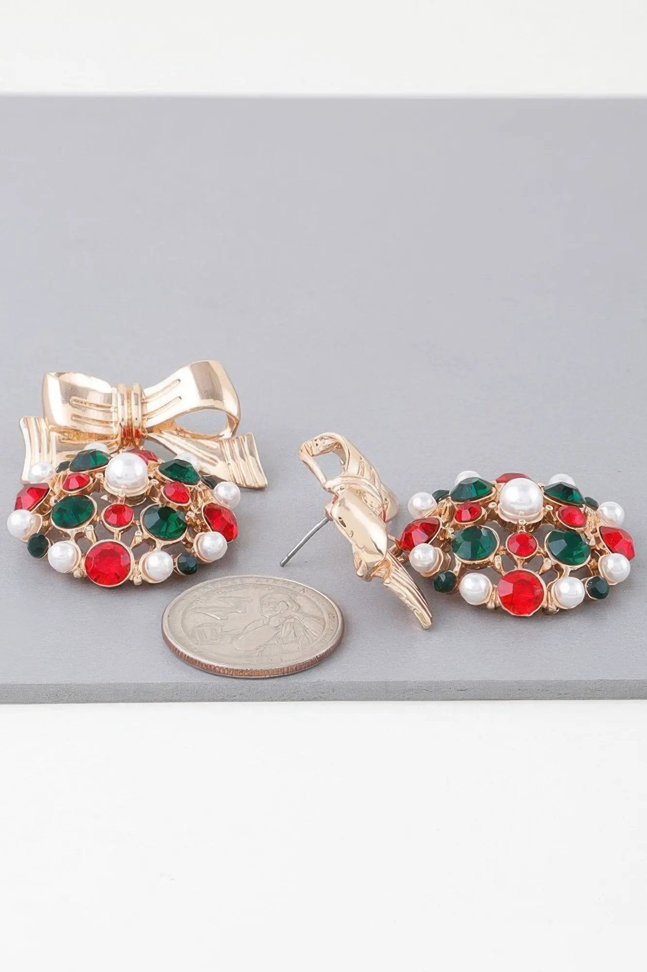 ROCKEFELLER CENTER Bejeweled Ribbon Earrings: BYMANYC ® New York by BYMANYC ® New York
