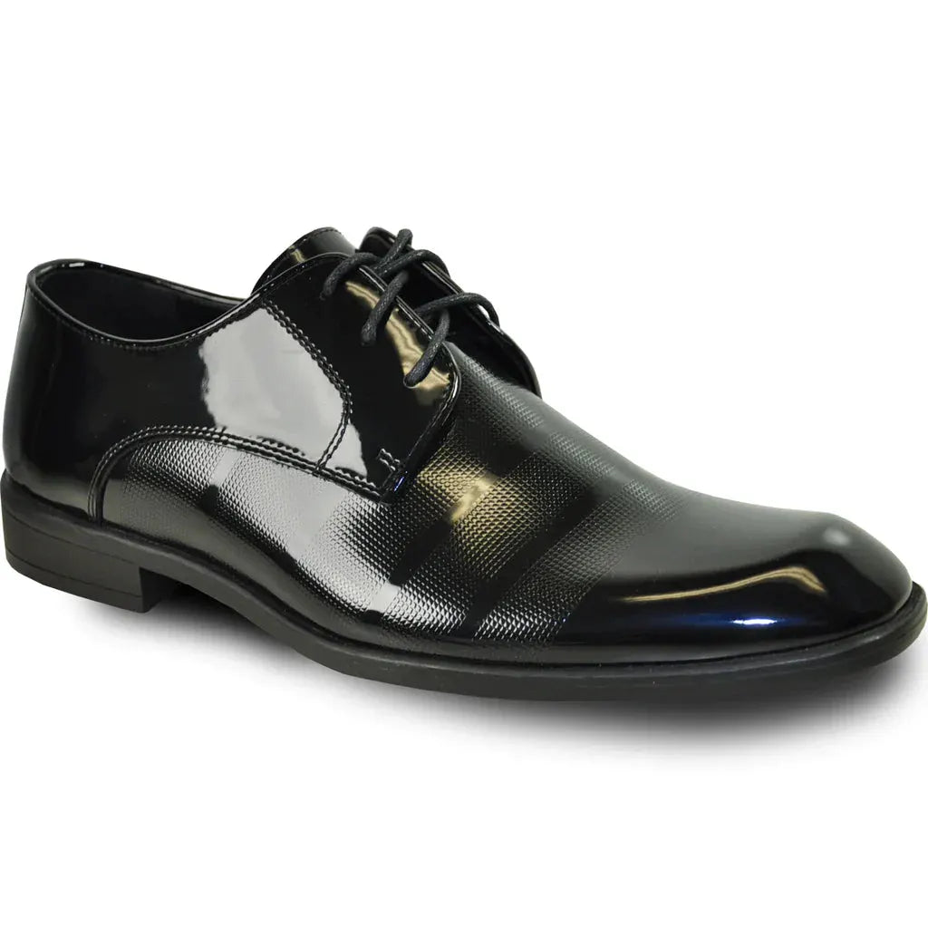 "Rockefeller" Black Vangelo Tuxedo Shoes by Tux-USA