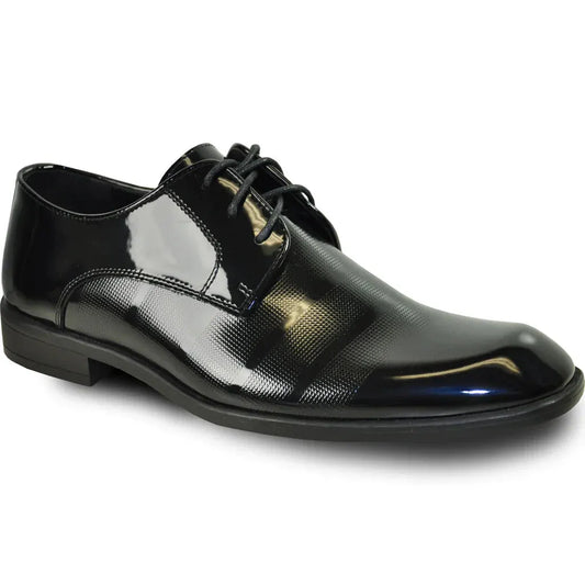 "Rockefeller" Black Vangelo Tuxedo Shoes by Tux-USA