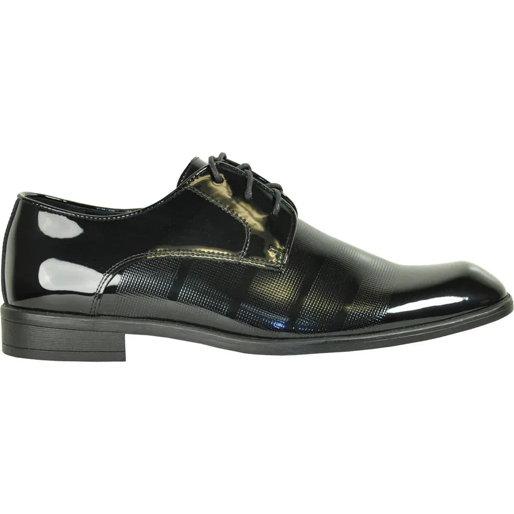 "Rockefeller" Black Vangelo Tuxedo Shoes by Tux-USA