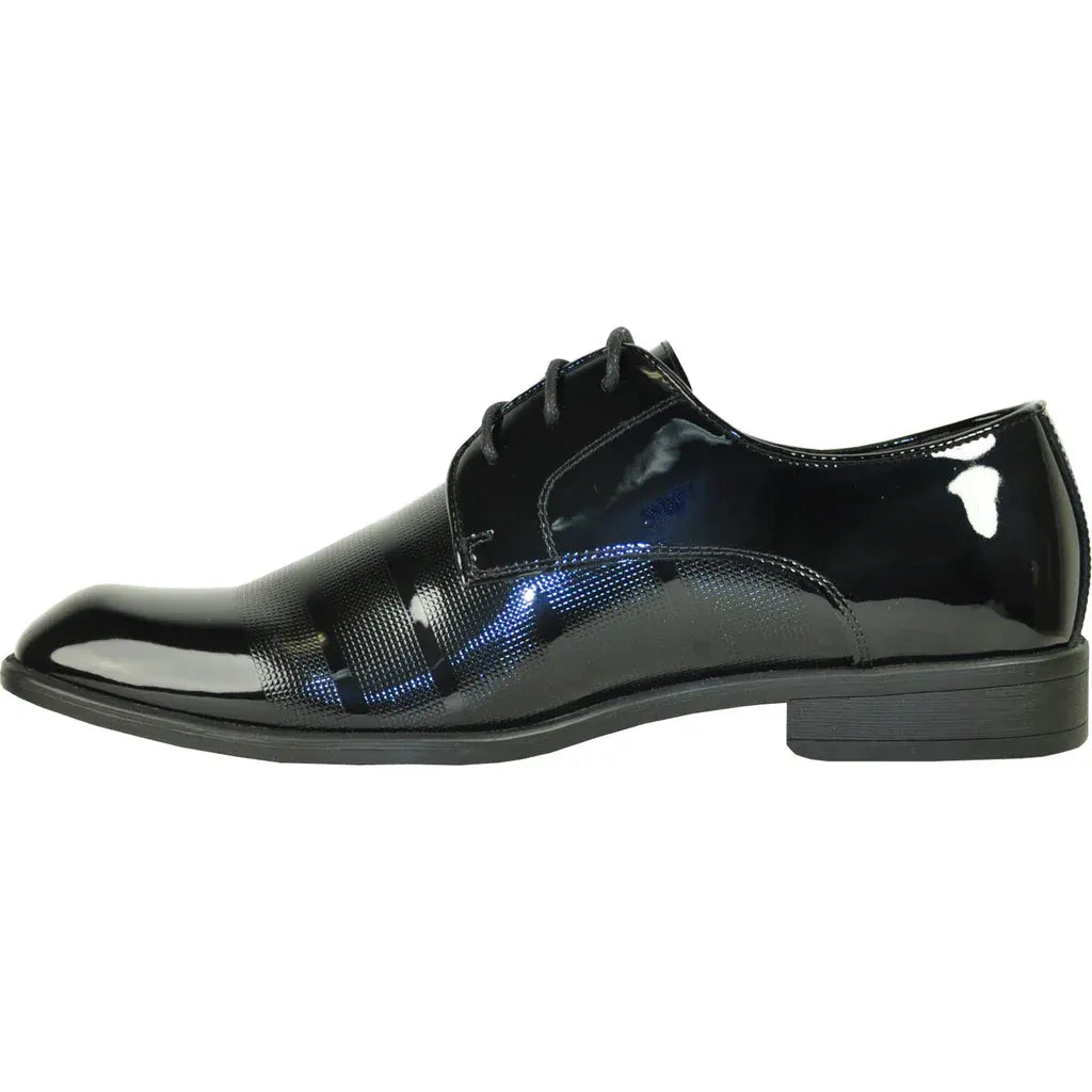 "Rockefeller" Black Vangelo Tuxedo Shoes by Tux-USA