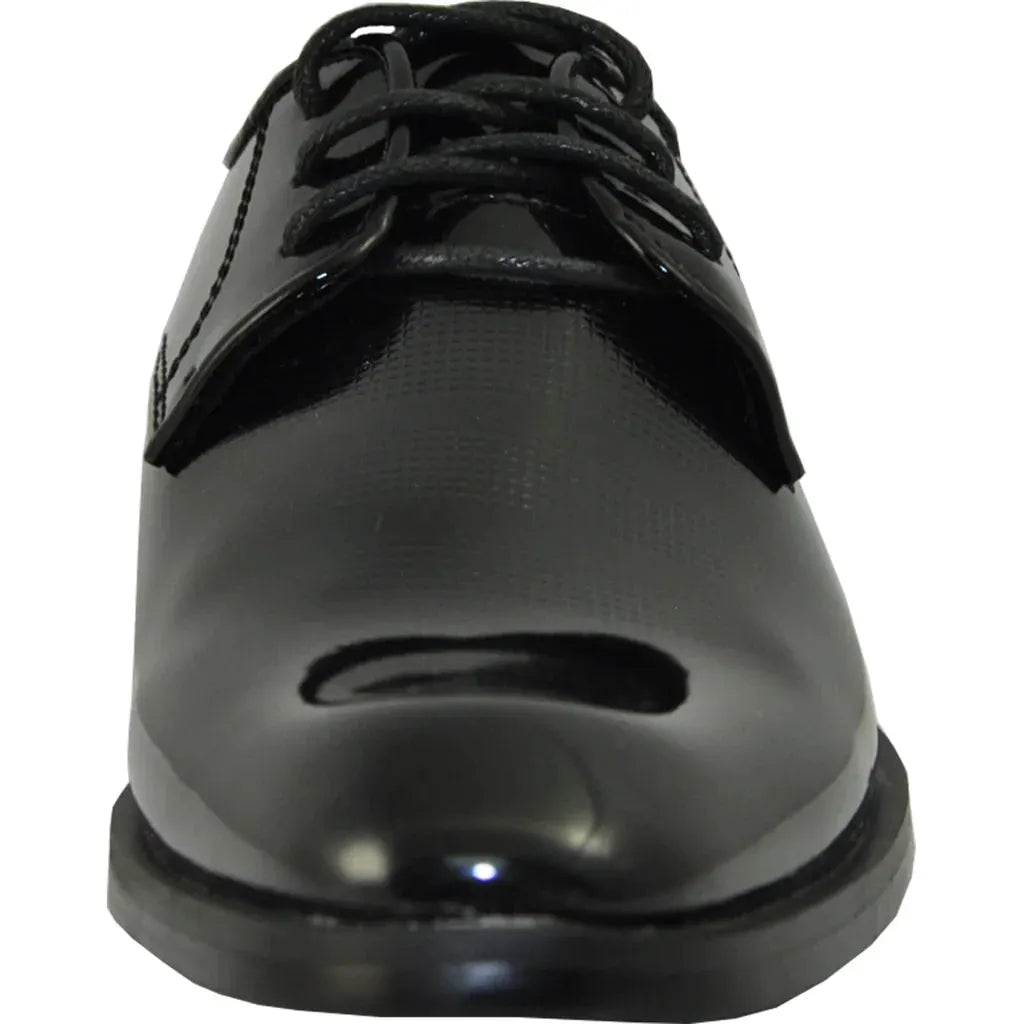 VANGELO Boy ROCKEFELLERKID Dress Shoe Formal Tuxedo for Prom & Wedding Black Patent by Tux-USA