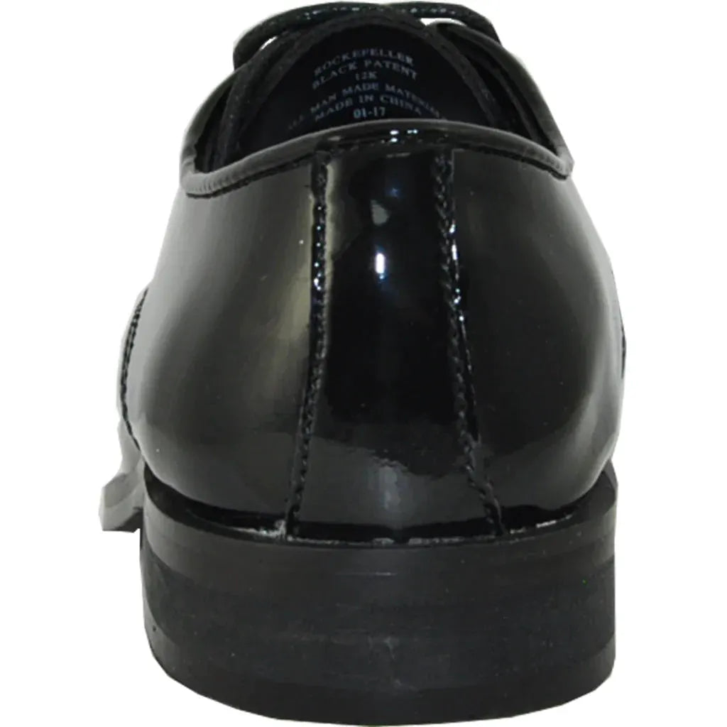 VANGELO Boy ROCKEFELLERKID Dress Shoe Formal Tuxedo for Prom & Wedding Black Patent by Tux-USA