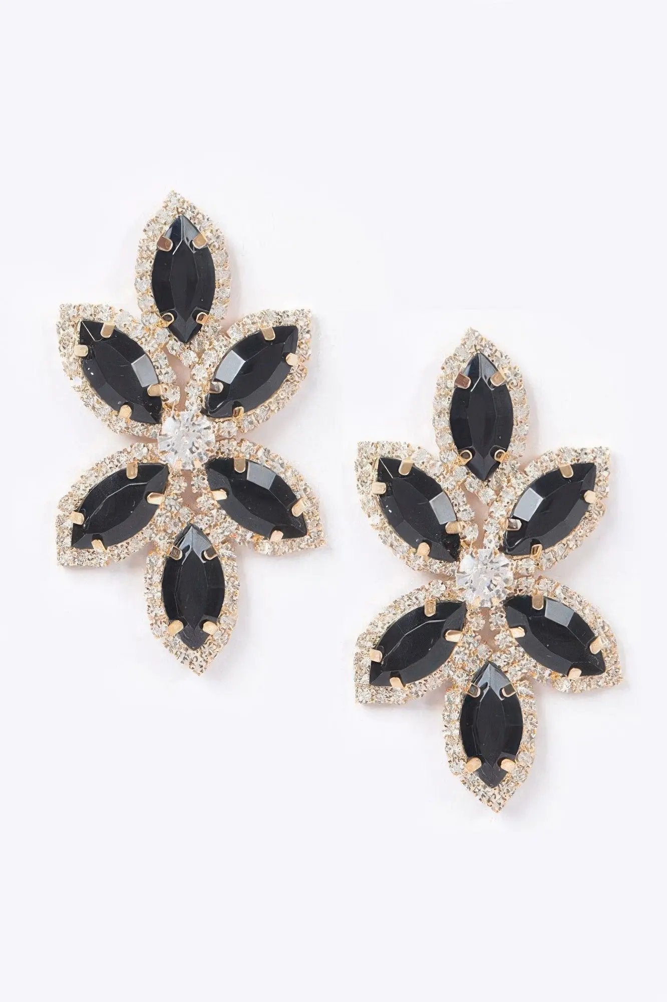 Radiant Layered Rhinestone Earrings | BYMANYC ® New York Style by BYMANYC ® New York