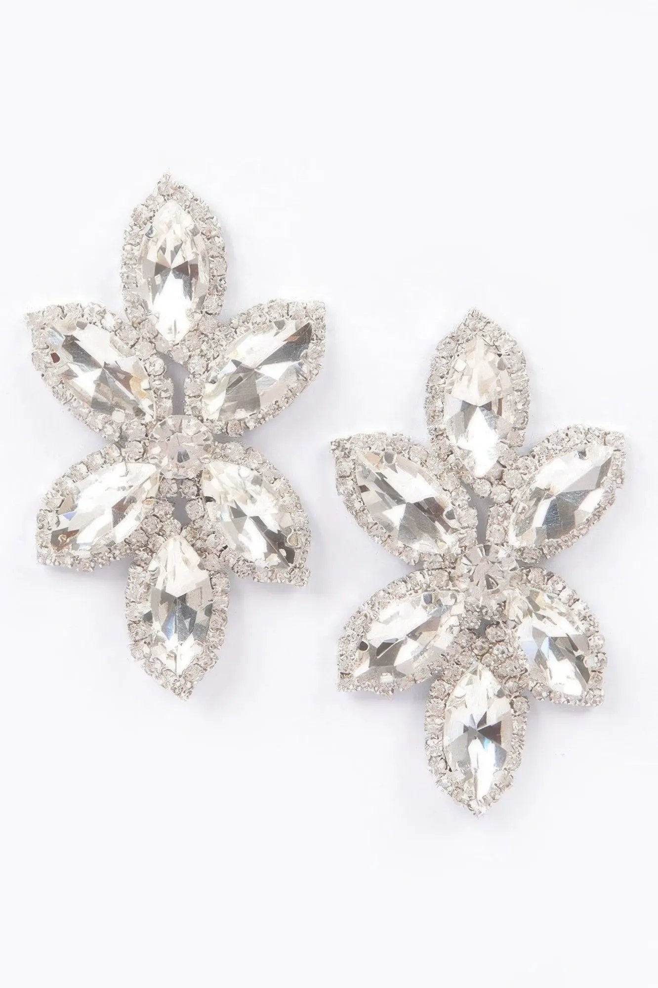 Radiant Layered Rhinestone Earrings | BYMANYC ® New York Style by BYMANYC ® New York