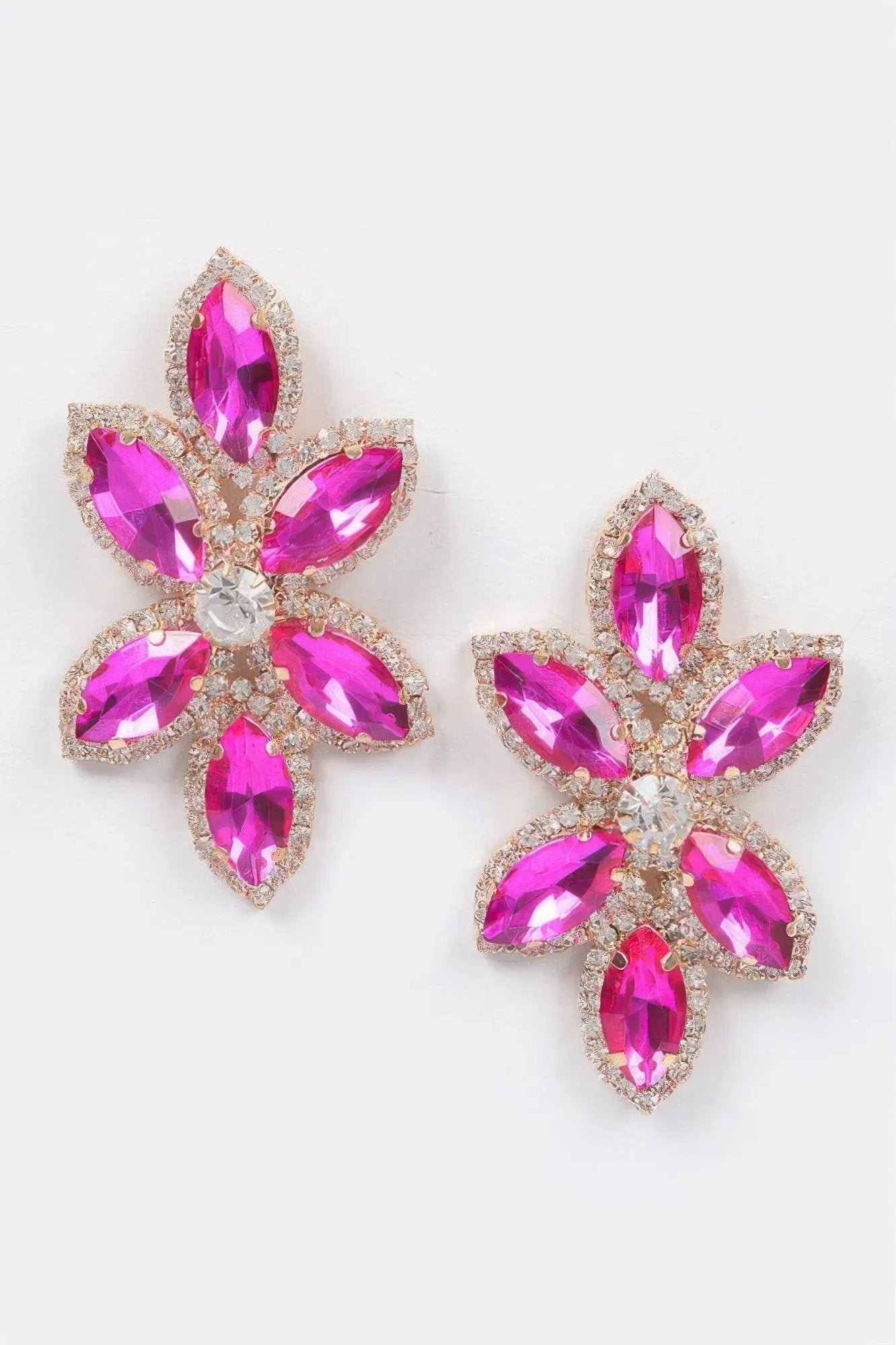Radiant Layered Rhinestone Earrings | BYMANYC ® New York Style by BYMANYC ® New York