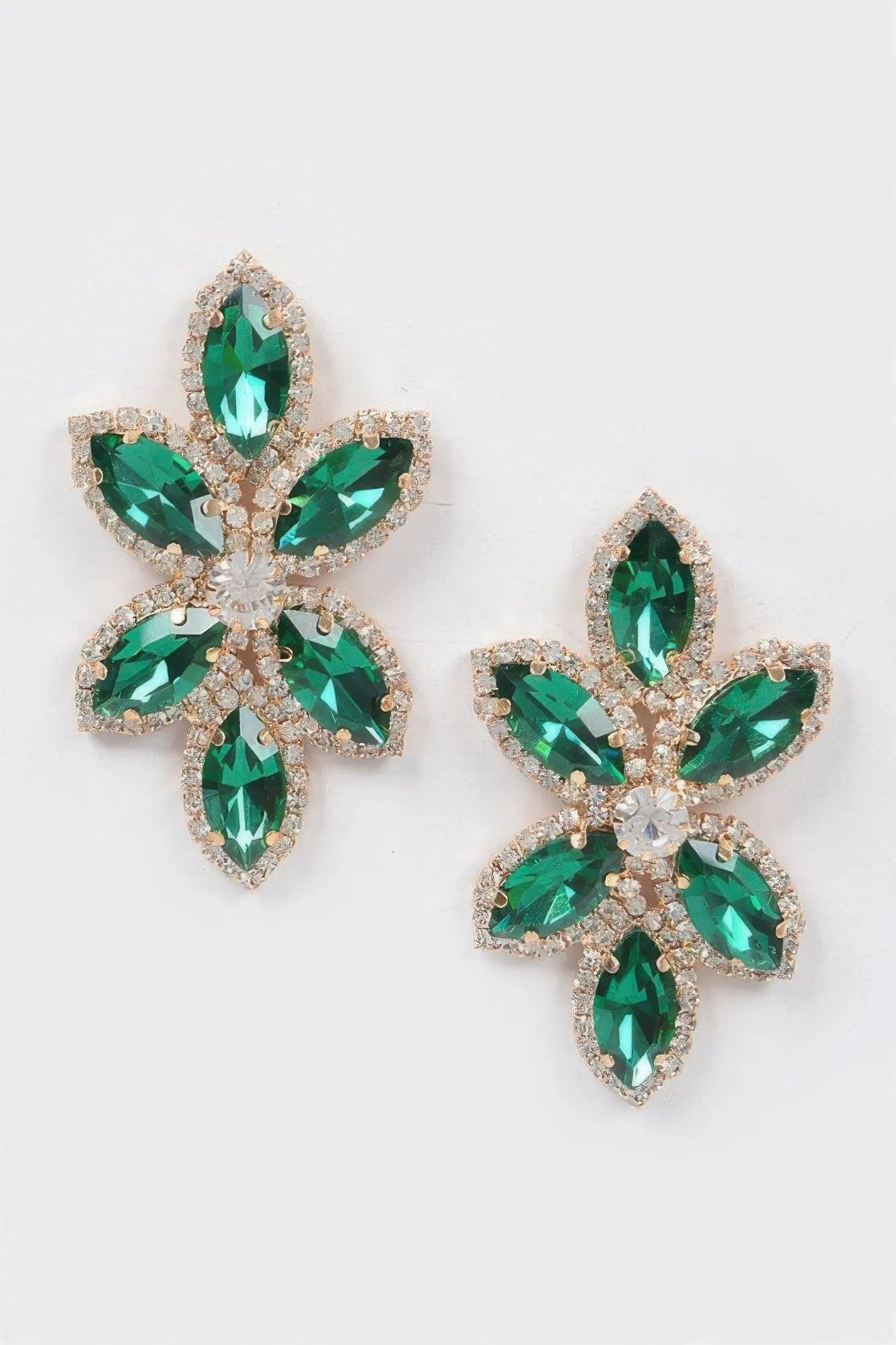 Radiant Layered Rhinestone Earrings | BYMANYC ® New York Style by BYMANYC ® New York
