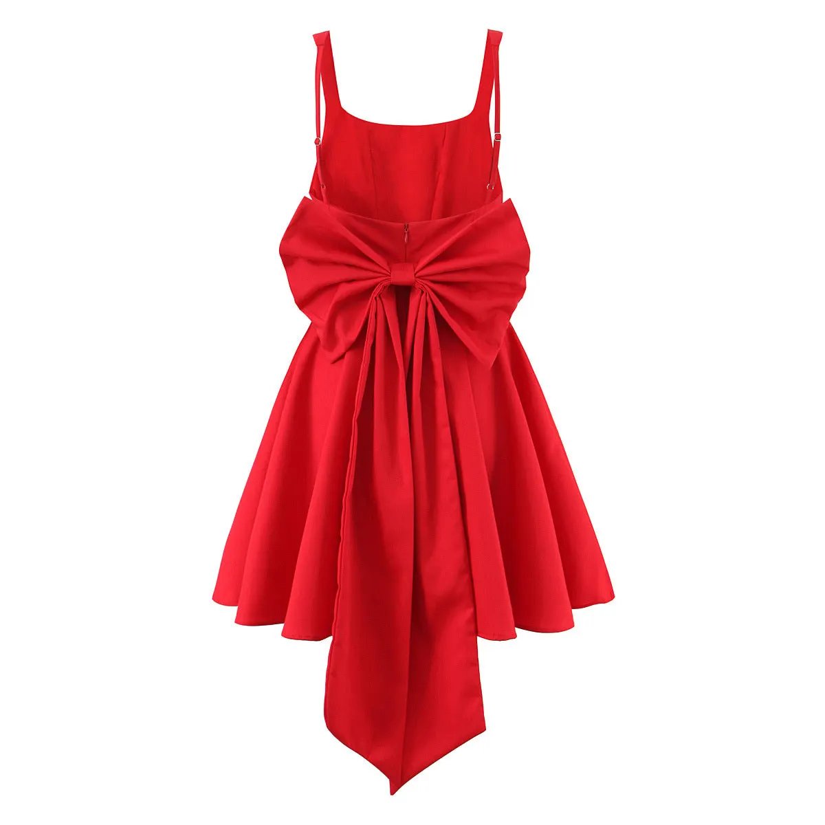 Red Sleeveless Mini Dress With Back Bow GRAMERCY New Collection FASHION BYMANYC ® New York by BYMANYC ® New York