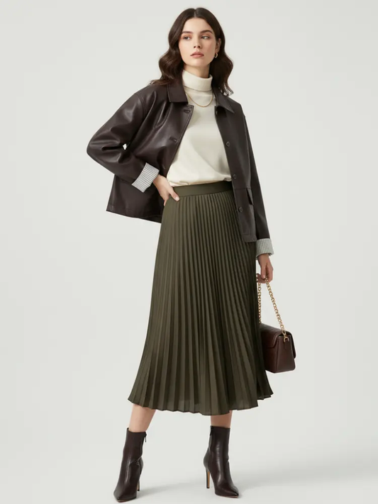 Retro PU Leather Jacket For Women, Brooklyn Heights, BYMANYC New York. by BYMANYC ® New York