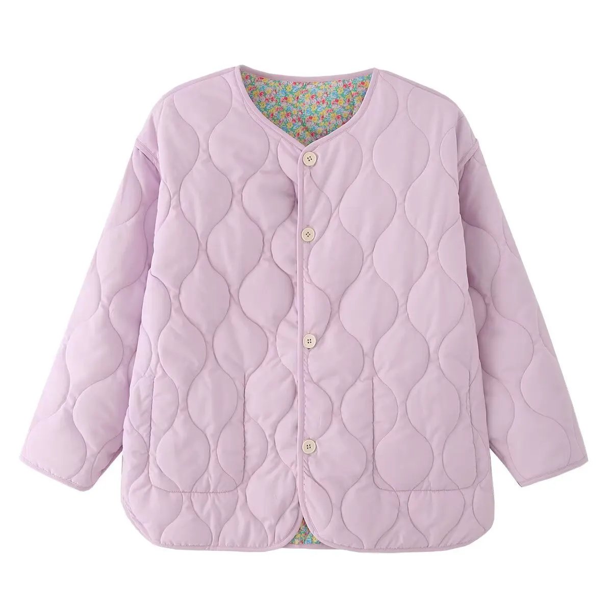 Reversible Quilted Lavender Floral Jacket HUDSON New Collection FASHION BYMANYC ® New York by BYMANYC ® New York
