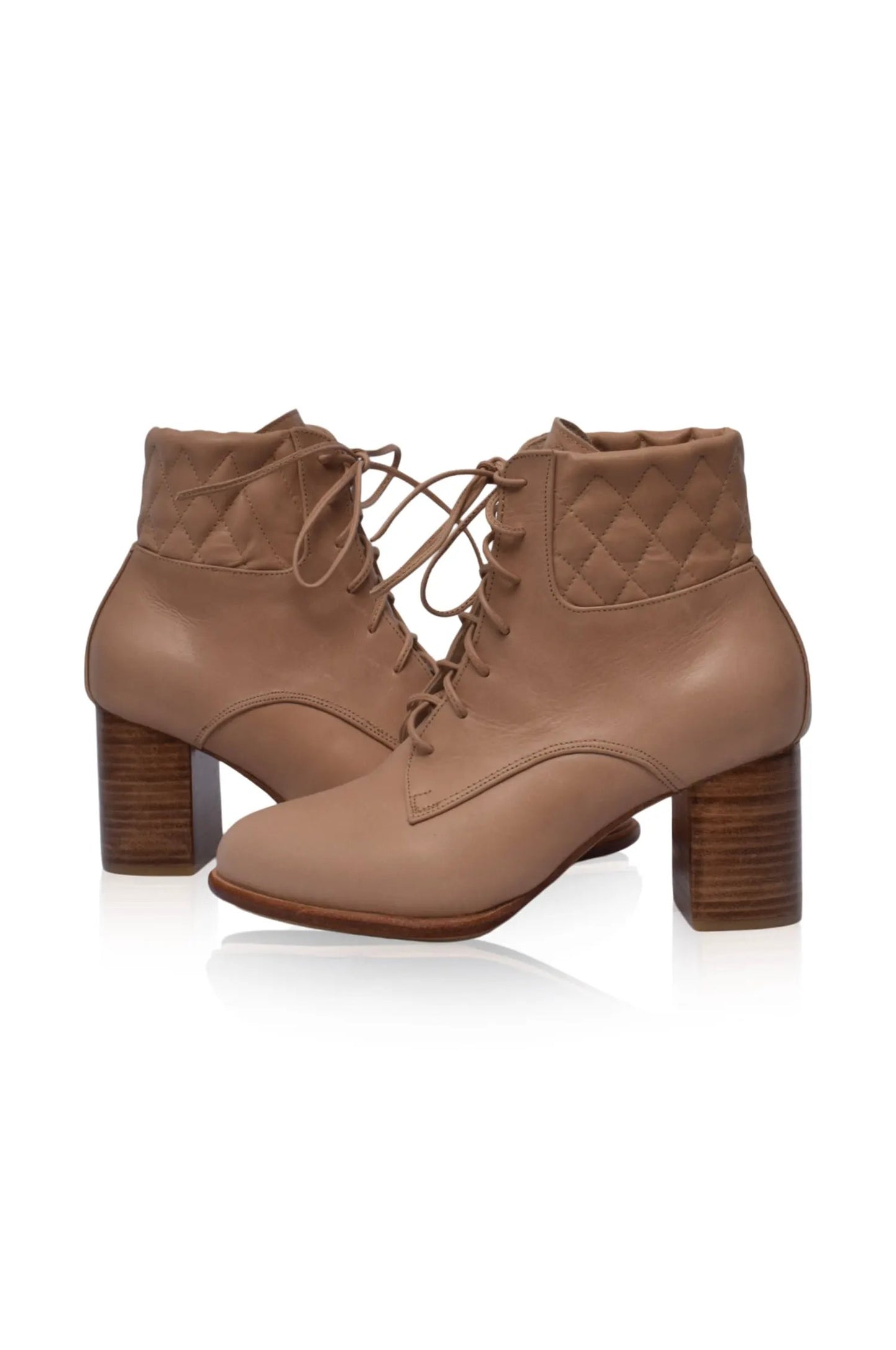 Rising Mara Leather Heel Booties by ELF